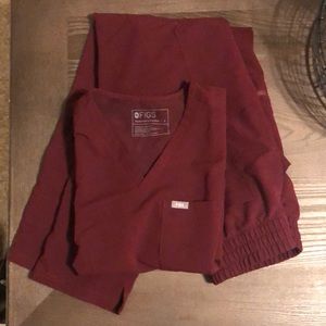 Maroon Figs Set Sz Small